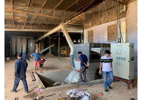 máy băm gỗ công suất lớn