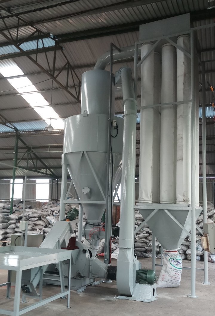 hệ thống nghiền than gáo dừa 2