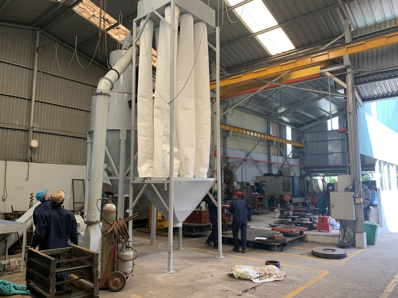 hệ thống nghiền than gáo dừa